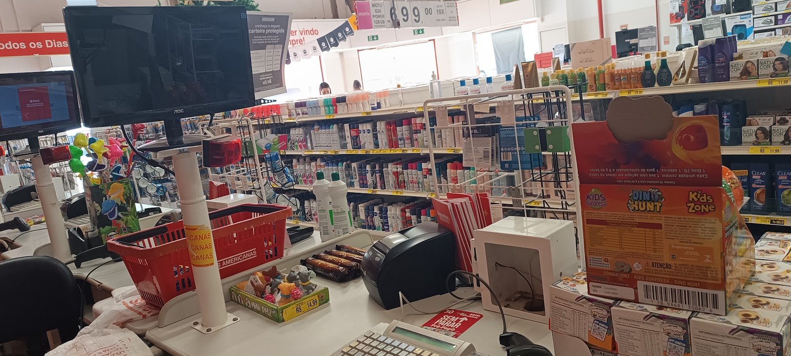 Suporte e manutenção de PDV nas Lojas Americanas em Águas Lindas